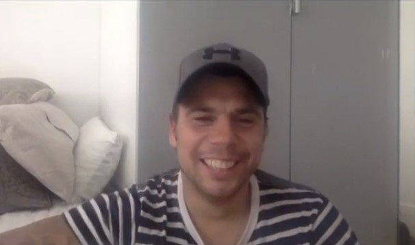 Photo of Tommy telling his recovery stroy
